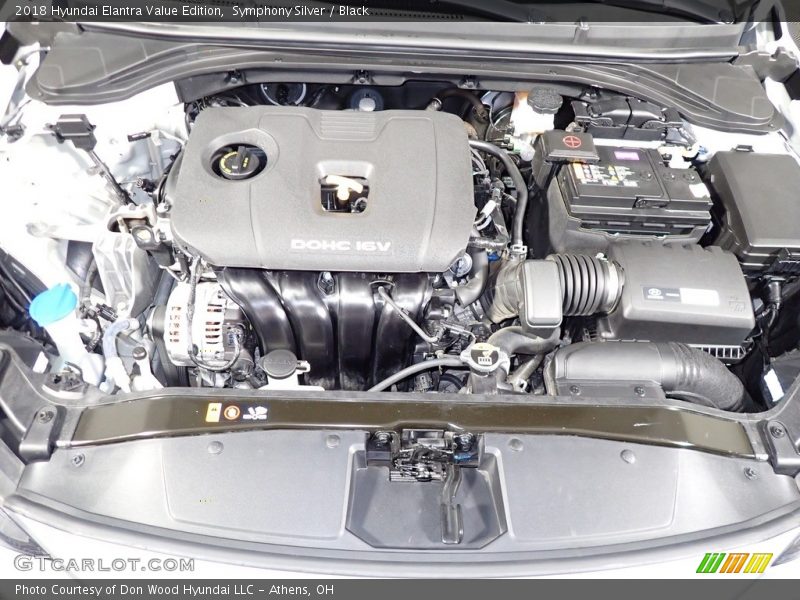 Symphony Silver / Black 2018 Hyundai Elantra Value Edition