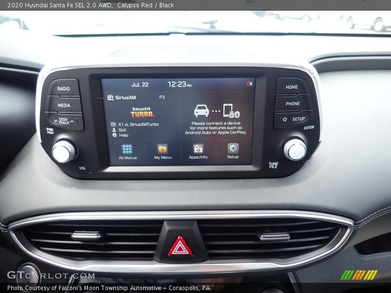 Calypso Red / Black 2020 Hyundai Santa Fe SEL 2.0 AWD