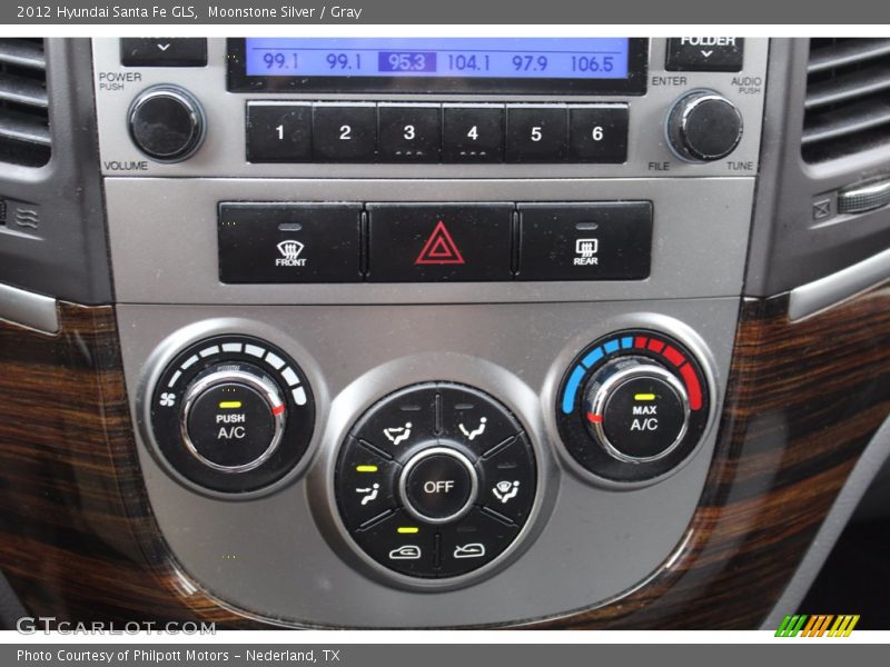 Moonstone Silver / Gray 2012 Hyundai Santa Fe GLS