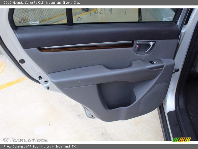 Moonstone Silver / Gray 2012 Hyundai Santa Fe GLS