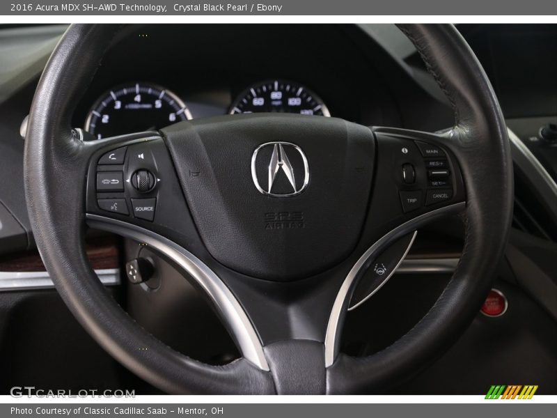 Crystal Black Pearl / Ebony 2016 Acura MDX SH-AWD Technology