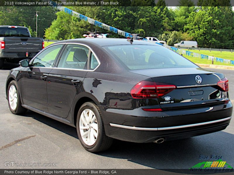 Tourmaline Blue Metallic / Titan Black 2018 Volkswagen Passat SE