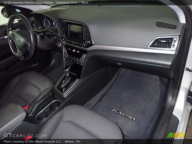 Symphony Silver / Black 2018 Hyundai Elantra Value Edition