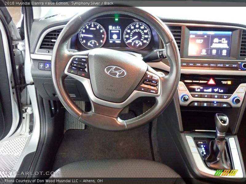 Symphony Silver / Black 2018 Hyundai Elantra Value Edition