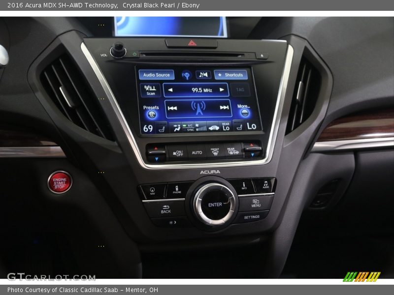 Crystal Black Pearl / Ebony 2016 Acura MDX SH-AWD Technology