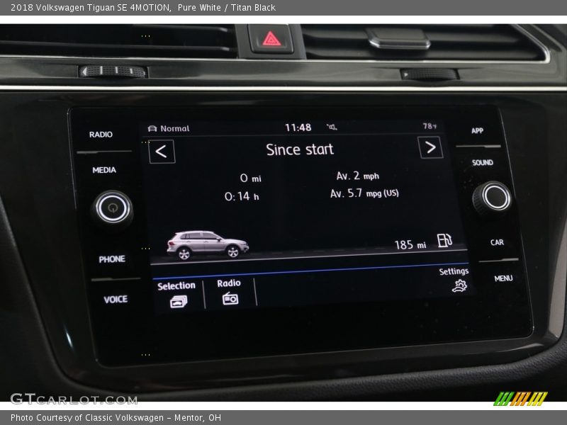 Pure White / Titan Black 2018 Volkswagen Tiguan SE 4MOTION