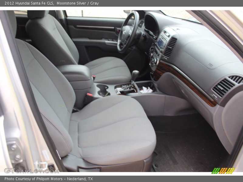 Moonstone Silver / Gray 2012 Hyundai Santa Fe GLS