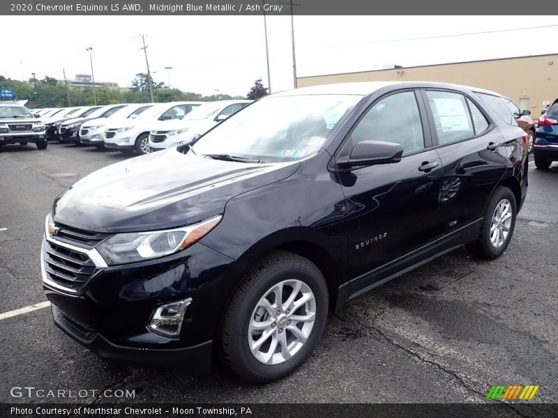 Midnight Blue Metallic / Ash Gray 2020 Chevrolet Equinox LS AWD