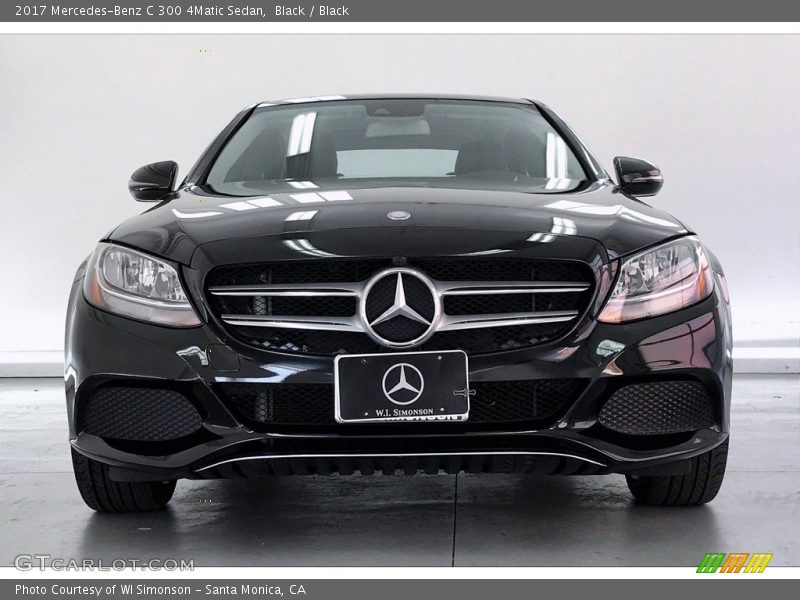 Black / Black 2017 Mercedes-Benz C 300 4Matic Sedan
