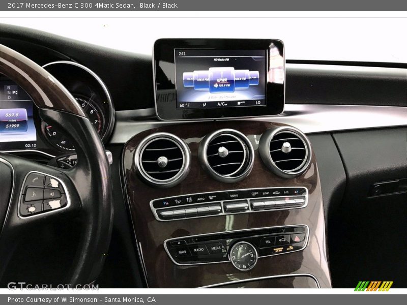 Controls of 2017 C 300 4Matic Sedan