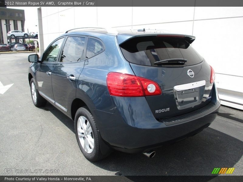 Graphite Blue / Gray 2012 Nissan Rogue SV AWD