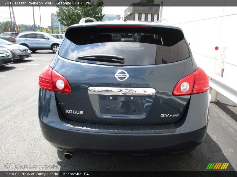 Graphite Blue / Gray 2012 Nissan Rogue SV AWD