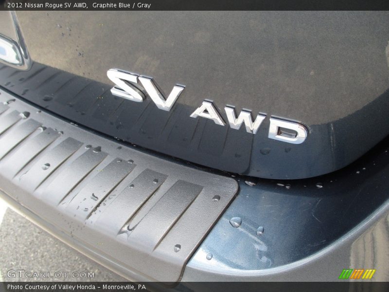 Graphite Blue / Gray 2012 Nissan Rogue SV AWD