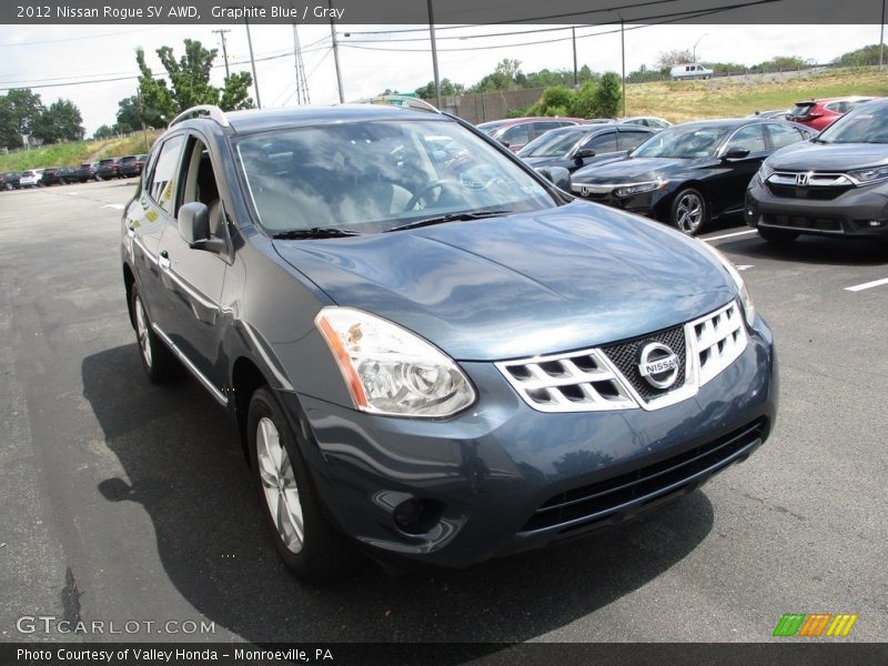 Graphite Blue / Gray 2012 Nissan Rogue SV AWD