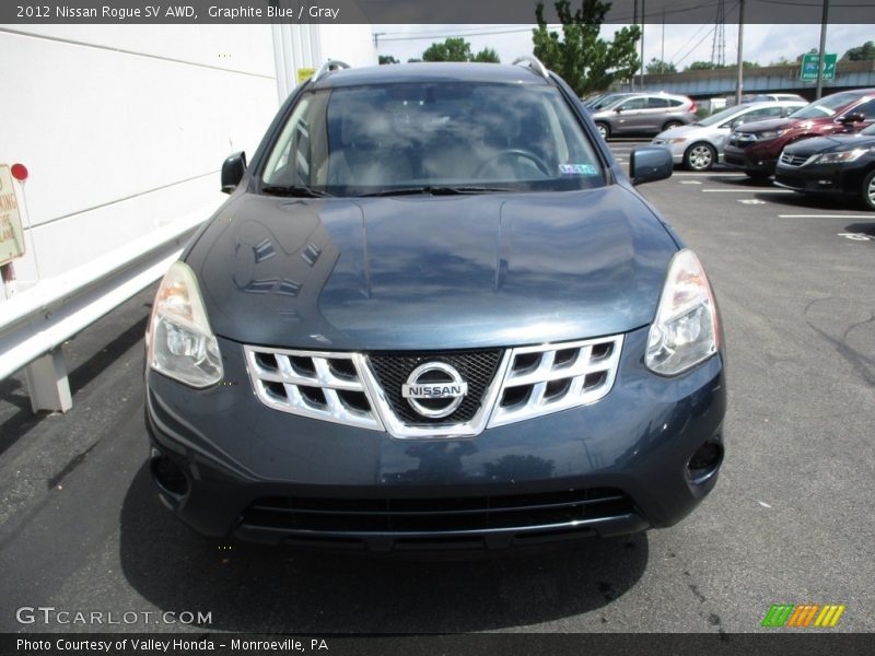Graphite Blue / Gray 2012 Nissan Rogue SV AWD