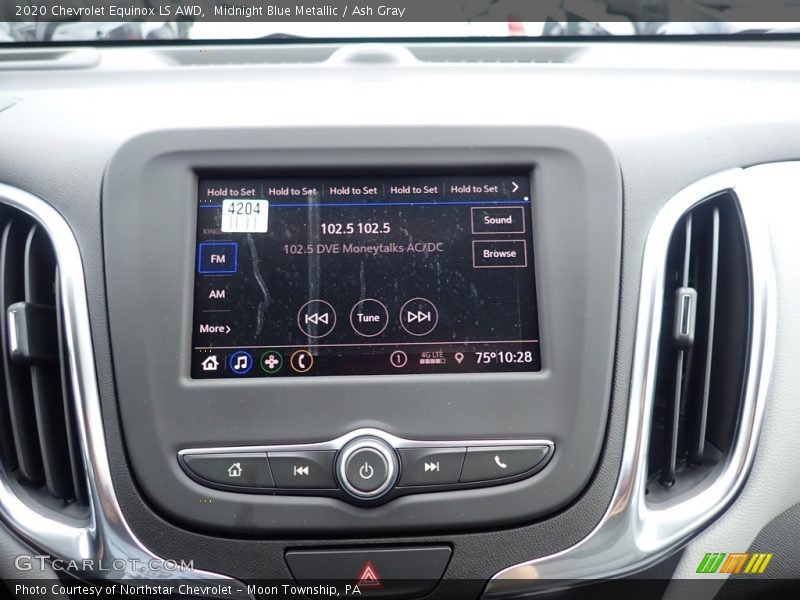 Midnight Blue Metallic / Ash Gray 2020 Chevrolet Equinox LS AWD