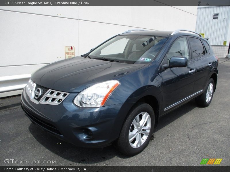 Graphite Blue / Gray 2012 Nissan Rogue SV AWD