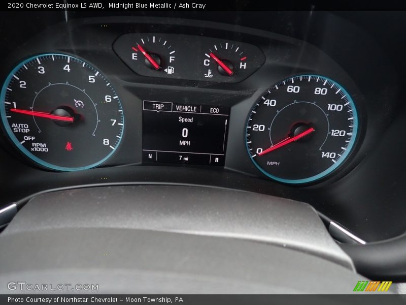 Midnight Blue Metallic / Ash Gray 2020 Chevrolet Equinox LS AWD