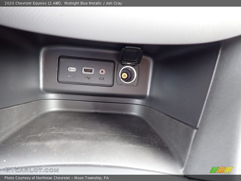 Midnight Blue Metallic / Ash Gray 2020 Chevrolet Equinox LS AWD