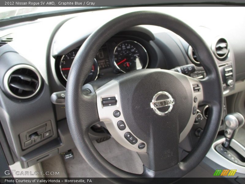 Graphite Blue / Gray 2012 Nissan Rogue SV AWD