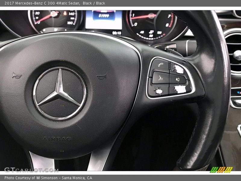  2017 C 300 4Matic Sedan Steering Wheel