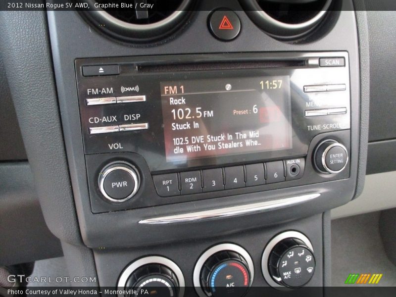 Graphite Blue / Gray 2012 Nissan Rogue SV AWD