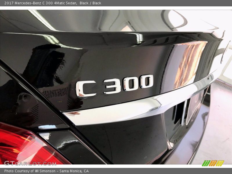 Black / Black 2017 Mercedes-Benz C 300 4Matic Sedan