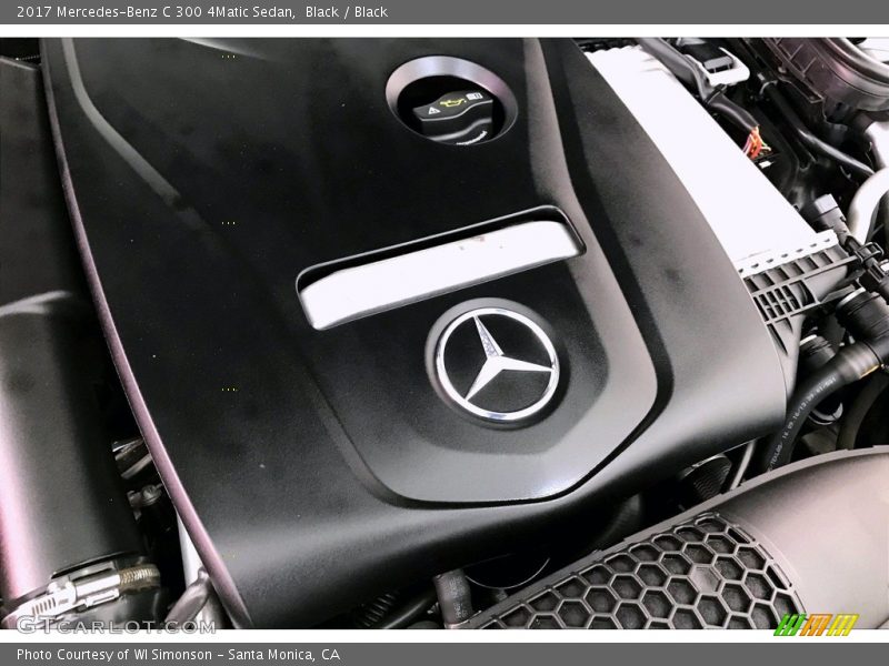 Black / Black 2017 Mercedes-Benz C 300 4Matic Sedan