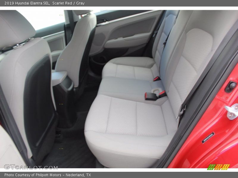 Scarlet Red / Gray 2019 Hyundai Elantra SEL