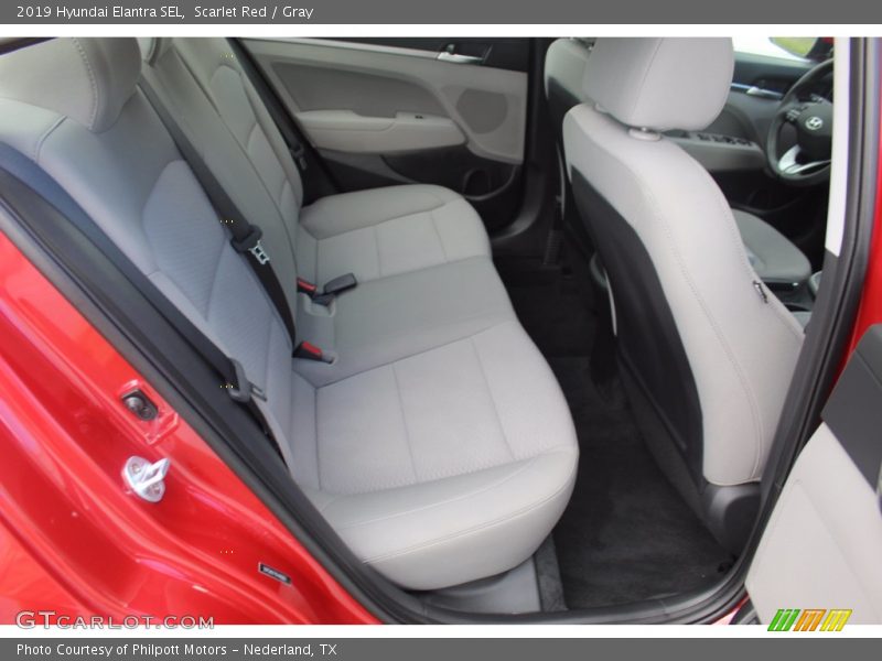 Scarlet Red / Gray 2019 Hyundai Elantra SEL