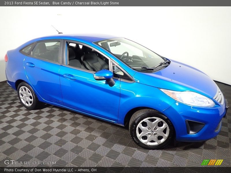 Blue Candy / Charcoal Black/Light Stone 2013 Ford Fiesta SE Sedan