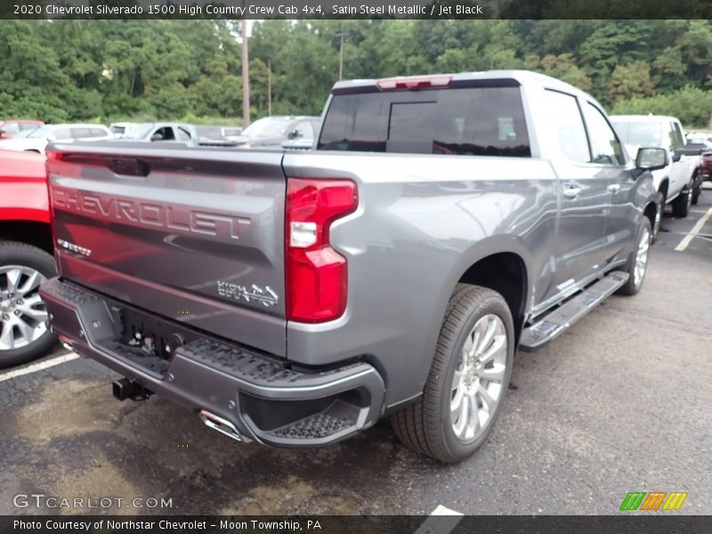 Satin Steel Metallic / Jet Black 2020 Chevrolet Silverado 1500 High Country Crew Cab 4x4