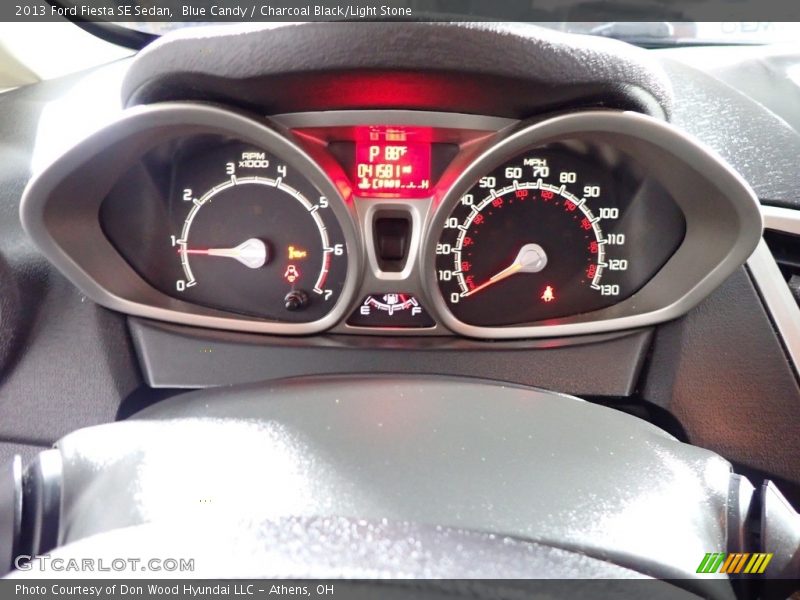 Blue Candy / Charcoal Black/Light Stone 2013 Ford Fiesta SE Sedan