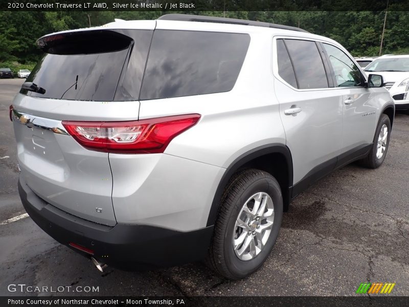 Silver Ice Metallic / Jet Black 2020 Chevrolet Traverse LT AWD