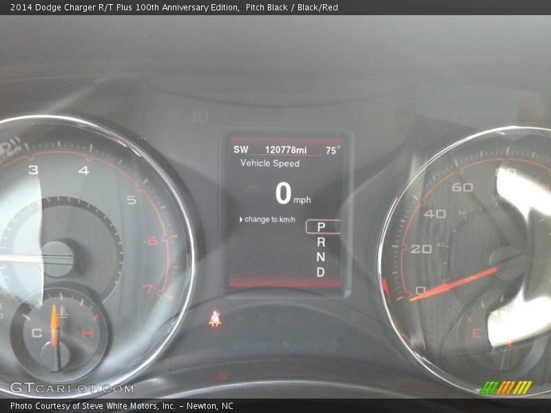 Pitch Black / Black/Red 2014 Dodge Charger R/T Plus 100th Anniversary Edition
