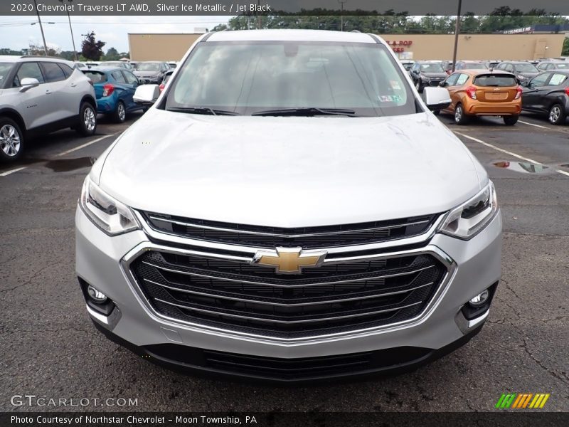 Silver Ice Metallic / Jet Black 2020 Chevrolet Traverse LT AWD