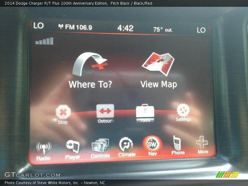 Pitch Black / Black/Red 2014 Dodge Charger R/T Plus 100th Anniversary Edition