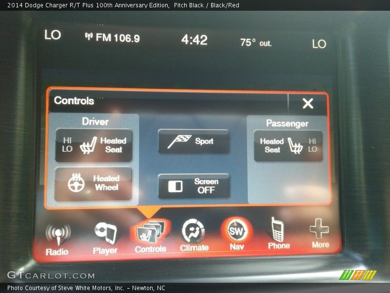 Pitch Black / Black/Red 2014 Dodge Charger R/T Plus 100th Anniversary Edition