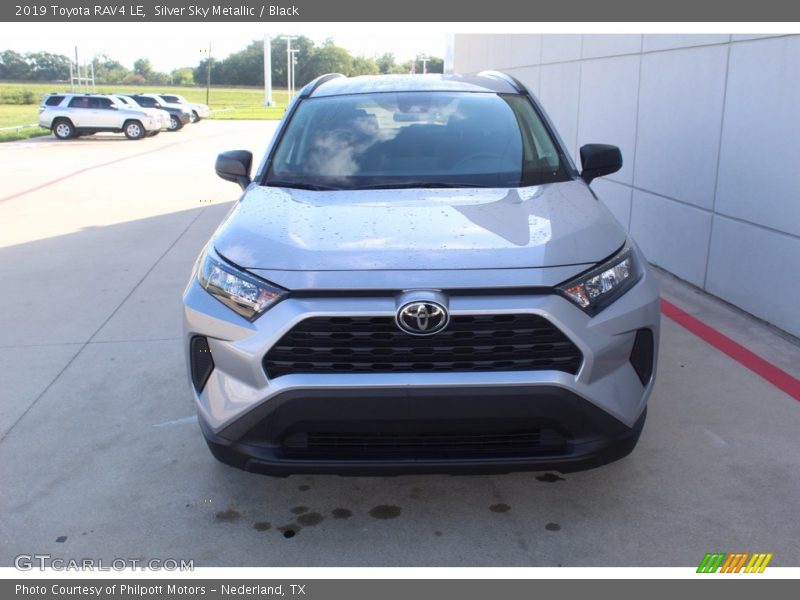 Silver Sky Metallic / Black 2019 Toyota RAV4 LE
