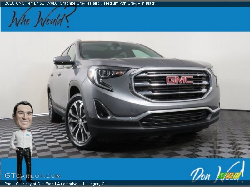 Graphite Gray Metallic / Medium Ash Gray/­Jet Black 2018 GMC Terrain SLT AWD
