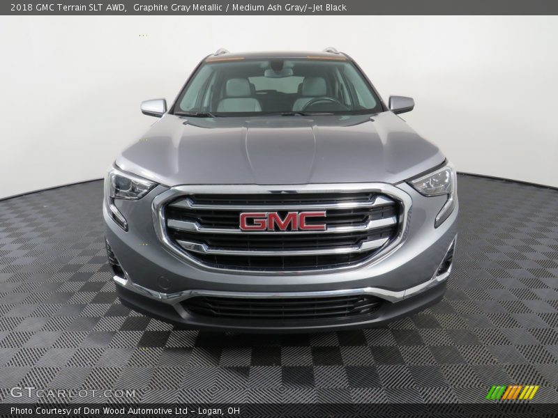 Graphite Gray Metallic / Medium Ash Gray/­Jet Black 2018 GMC Terrain SLT AWD