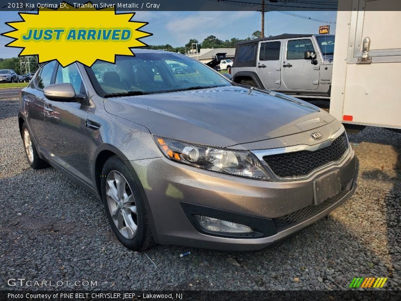 Titanium Silver Metallic / Gray 2013 Kia Optima EX