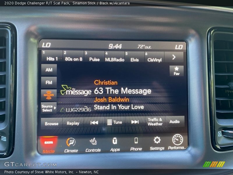 Sinamon Stick / Black w/Alcantara 2020 Dodge Challenger R/T Scat Pack