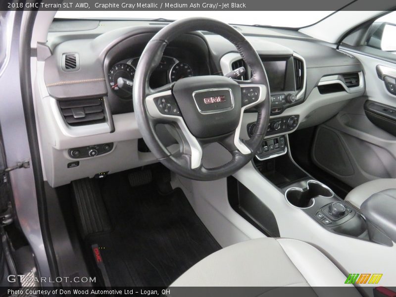 Graphite Gray Metallic / Medium Ash Gray/­Jet Black 2018 GMC Terrain SLT AWD