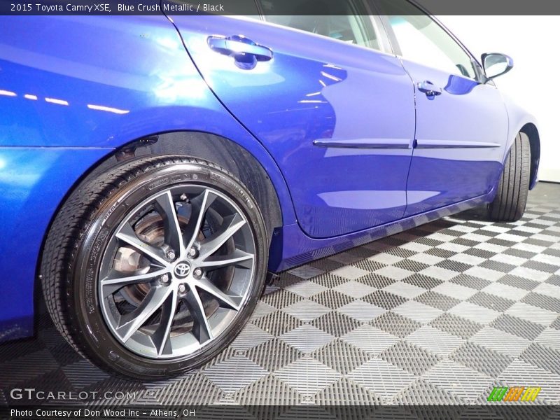 Blue Crush Metallic / Black 2015 Toyota Camry XSE