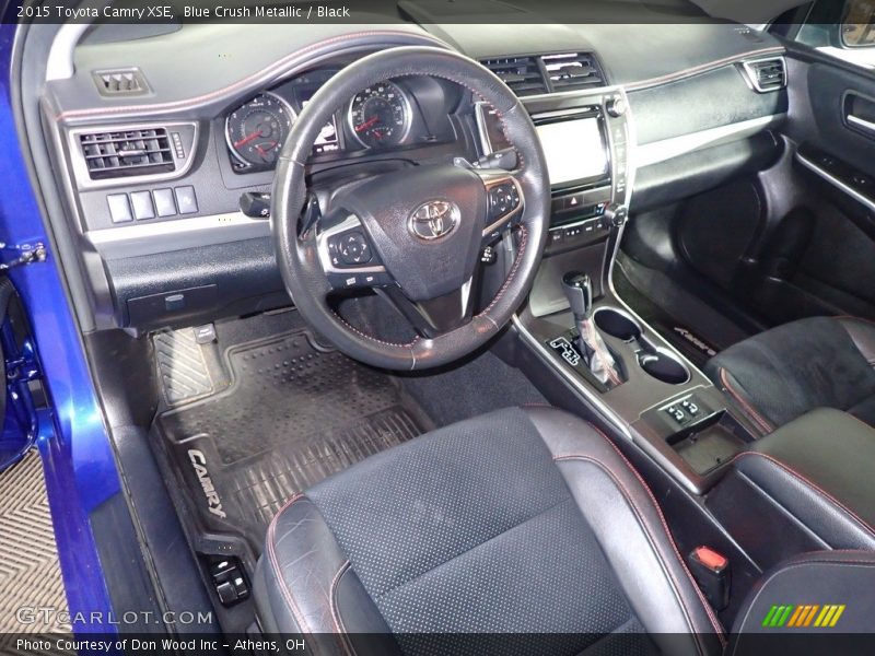 Blue Crush Metallic / Black 2015 Toyota Camry XSE