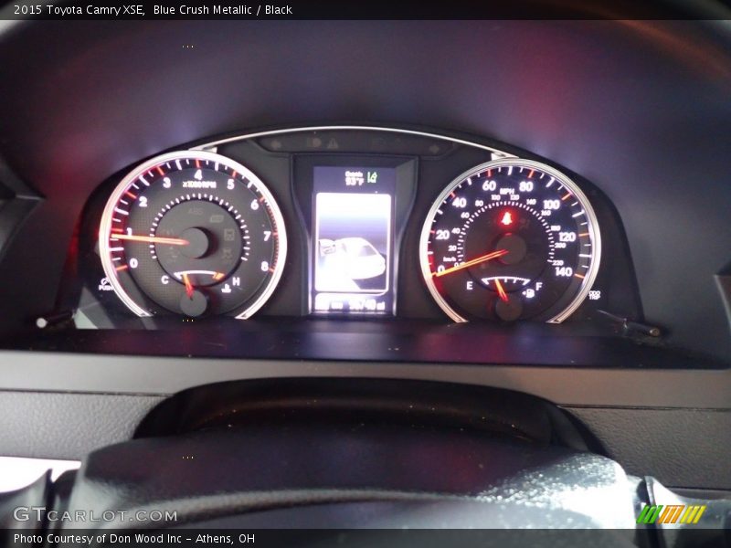 Blue Crush Metallic / Black 2015 Toyota Camry XSE