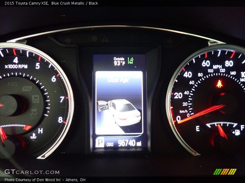 Blue Crush Metallic / Black 2015 Toyota Camry XSE