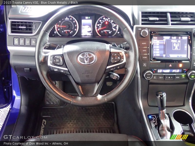 Blue Crush Metallic / Black 2015 Toyota Camry XSE