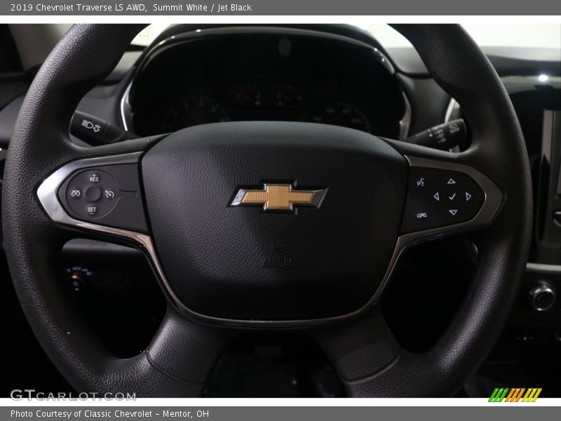 Summit White / Jet Black 2019 Chevrolet Traverse LS AWD